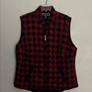 Weatherproof Red and Black Patterned Vest